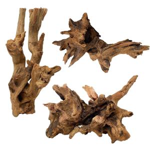 kathson 3 PCS Aquarium Driftwood Decoration Natural Driftwood Branches Reptiles Habitat Wood Decor Assorted Sizes Wood for Fish Tank Decor Reptile Terrarium Accessories Decor (3Pcs: 4.5-9.5in)