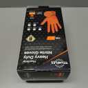TitanFlex Thor Grip Heavy Duty Industrial Orange Nitrile Gloves with Raised Diamond Texture, 8-mil, Latex Free, Powder Free (Medium (Pack of 100))