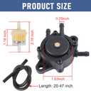 Fuel Pump Replacement For BS 808656 Kohler 7000 Series 17HP-25HP Kawasaki John Cub Cadet Small Engine Lawn Mower Tractor