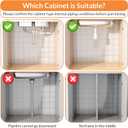 Expandable Under Sink Organizer with 5-Level Height Adjustment,2 Tier Under Sink Organizer Pull-Out Under Sink Drawers Cabinet Organizer for Kitchen & Bathroom Storage,Black,Large