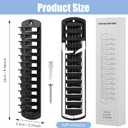 Dntorx Hat Organizer for Baseball Caps, 2 Pack Hat Rack for Wall Hold up to 20 Hats Adhesive Hat Hooks Stand Hat Hanger Organizer Storage Holder Display for Door Closet Bedroom