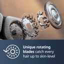 Philips Norelco Shaver Series 9000 Space Grade Edition, Wet & Dry Electric Shaver, with Lift & Cut Shaving System, Pop-up Trimmer, Cleaning Pod & 3 Cartridges, Charge Stand & Travel Case, S9979/92