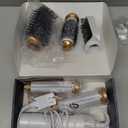 6 in ONE Blow Dryer Brush, Curling Wand Hair Styling Tools Set, Ionic Hot Air Hair Dryer, Massage Oval Hair Dryer, Left&Right Hair Curlers 100-120V