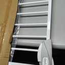 Safety Gate for Stairs & Doorways, Auto-Close Baby Gate or Dog Gate – Pressure Mount No Drilling, 30" Tall All Metal Frame with Dual Locking System (White, 30" Tall 29"-39" Wide)