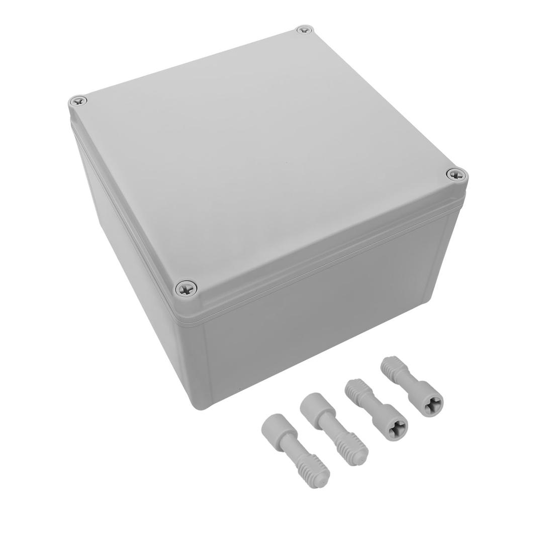 LeMotech Waterproof Dustproof IP67 Junction Box DIY Case Enclosure Gray 7.9 x 7.9 x 5.1 inch (200 x 200 x 130 mm)
