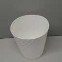 UUJOLY Plastic Small Trash Can Wastebasket, Garbage Container Basket for Bathrooms, Laundry Room, Kitchens, Offices, Kids Rooms, Dorms, (White, 1.8 Gallon)