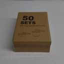 Deli Containers with Lids 50 Sets - Pint Plastic Soup Containers 16oz 8oz Clear Food Storage Containers with Lids Leakproof, Reusable Take Out for Restaurant, Microwave/Freezer/Dishwasher Safe