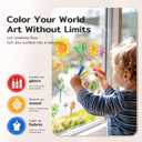 24 Colors Tempera Paint Sticks, No Mess, Quick-Drying & Non-Toxic Art Supplies, Easy-Grip for Toddlers and Kids, Works Great on Paper, Wood, Glass, Canvas, Gifts for Drawing on Various Objects