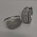 Stainless Steel Tea Filter Infuser Strainer for Loose Leaf Tea and Herbs Sturdy Metal Mesh Strainer for Home Brewing 3,8Inch Diameter (Pack of 2)