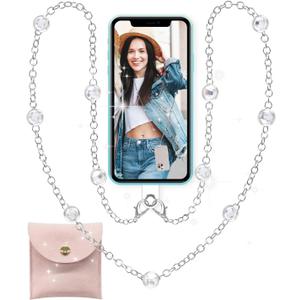 Crossbody Phone Lanyard Chain Cellphone Accessories Hands-Free Cell Phone Strap Works with All Phones