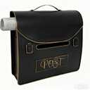 Wall-Mounted Mailbox with Newspaper Holder, Waterproof & Rust-Proof Galvanized Steel, Large Capacity for Outdoor Use, 13.82 x 12.8 x 4.17 Inch-Black