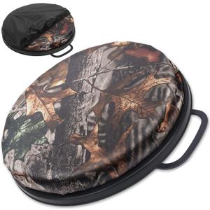WarBull 5 Gallon Bucket Seat, 360-Degree Swivel Seat Foam Cushion Bucket Seat Lid with Waterproof Cover for Dove Duck Hunting, Fishing, Baseball, Gardening and Camping (Bionic Tree Camo)