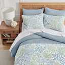 Levtex Home English Forest Green Reversible King/Cal King Quilt Set (106x92in) and 2 Pillow Shams (36x20in) - Bedding - Blue, Green - Cotton King Size Quilt Bedding Set - Lightweight Soft Pre-Washed