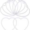 Heart Shape Dream Catcher Rings 3.93 Inch Plastic Macrame Hoops for DIY Craft Supplies Handmade Wall Hanging Decoration Materials