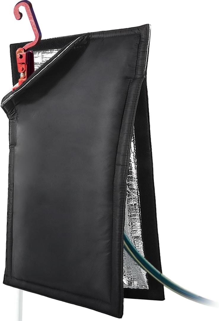 Insulated Outdoor Faucet Cover for RV Park & Yard Hydrant, 25H x 13.5W, Freeze and Heat Protector for Winter & Summer, Ideal for Garden, Lawn, and Sprinkler Systems