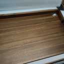 32 x 18 Inches Extra Large Rectangle Black Walnut Wood Ottoman Tray with Handles, Serve Tea, Coffee Classic Wooden Decorative Serving Tray