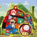 Bioworld Super Mario Backpack with Detachable Mushroom Lunch Tote 16 Inch 5 Piece Set