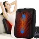 Shiatsu Back Massager with Heat, Rolling Up and Down 4D Kneading Massage, Electric Massager for Pain Relief Deep Tissue, Lumbar Lower Back Massager, Gifts for Women Men Mom Dad