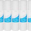 5 Micron 10" x 2.5" String Wound Sediment Water Filter Cartridge,5 Pack,Whole House Sediment Filtration, Universal Replacement for Most 10 inch RO Unit