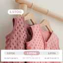 Yoofoss Fleece Baby Sleep Sack 6-12 Months with Plush Dots, TOG 1.5 Baby Wearable Blanket with 2-Way Zipper, Cotton Toddler Sleep Sack Fleece, M 