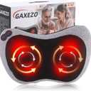 Massage Pillow, Neck and Back Massager with Heat, Shiatsu Massage Pillow for for Back, Shoulder, Leg, Foot, Gift for Men Women Mom Dad, Stress Relax at Home Office and Car (Light Gray)