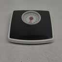 Taylor Battery Free Analog Scales for Body Weight, 330LB Capacity, Easy to Read Large 4.25-inch Dial, 10.3 x 10.6-inch Vinyl Mat Platform, Black