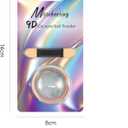 2 x 9D Cat Eye Effect Gold Chrome Nail Powder, Magnetic Holographic Nail Powder, Mirror Effect Manicure Pigment Dust Glitter for Salon Home Nail Art DIY Design (09)