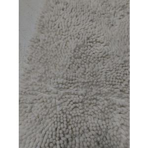 Bath Mat Rug 19"x29" White, 100% Pure Cotton, Super Soft Bath Rugs, Plush & Absorbent, Hand Tufted Heavy Weight Construction, Full Reversible Step Out Rugs