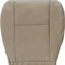 NLQR Front Driver & Passenger Side Bottom & Top Back & Armrest Cover & Headrest Cover Replacement Seat Covers Microfiber Leather Tan fit for Toyota Sequoia Tundra 2000 2001 2002 2003 2004 2005 2006