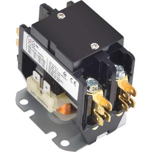 2 Pole Air Conditioner Contactor 30 Amp 24V Coil,Condenser Contactor Compressor Contactor