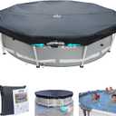SIHAIAN 8 Ft Pool Cover, Quick Installation and Removal Above Ground Pool Cover, One-Piece Round Pool Cover, Waterproof, Preventing Waterlogging, UV and Weather Resistant Solar Swimming Pool Cover