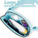 Uygafly Fanny Pack Belt Bag Crossbody Bags with Initials Letter Patch Trendy Stuff for Teens Cute Stuff Birthday Gifts for Teenager Girls | P,Blue Bag