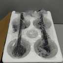 4-Light Bathroom Light Fixtures, Matte Black Modern Vanity Lights Over Mirror with Clear Glass Shade, Bathroom Wall Lamp for Mirror Kitchen Living Room Hallway Cabinet Porch Bedroom Reading room