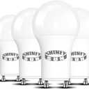GU24 LED Light Bulb Dimmable, 5000K Daylight, 12W(100W Equivalent), 1200 Lumens, A19 Shape LED Bulbs, Twist and Lock GU24 Pin Base with Two Prongs (4-Pack)