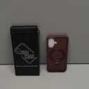 Magnetic Compatible with iPhone 16 Case with Stand [Military Grade Drop Tested][Compatible with Magnet] Ring Translucent Slim Hard Back Soft Edge, Wine Red