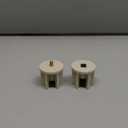 Universal Replacement Mounting Brackets of Exterior Sun Shades Roller up Blinds,Indoor/Outdoor (Beige, 38mm Clutch Plug)