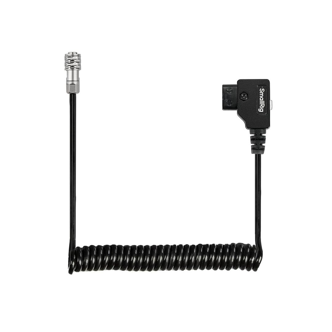 SMALLRIG D-TAP to BMPCC 4K/6K Coiled Power Cable Suitable for Blackmagic Pocket Cinema Camera 4K / 6K for V Mount Gold Mount Battery, Weipu SF6 2 Pin Female to P Tap, 15 inch - 47 inch Length - 4761