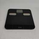 Taylor Men's Body Composition Bathroom Scale for Body Weight - 400 lb Capacity, Blue Backlight Display, 10-User Profiles, Body Composition Analysis, Fits Up to Size 12 Shoe, Black