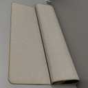 LEKEEPGO Ultra Thin Indoor Door Mat 36"x59", Low-Profile Door Mat Indoor Entrance, Non Slip Rubber Backing Inside Doormat Washable Welcome Front Entryway Dirt Trapper Entry Mat, Khaki