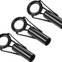 PATIKIL Tube Dia Fishing Rod Tips Repair Kit, Stainless Steel Black Guide Ring for Fishing (8.5mm)