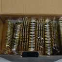 N9R 160pcs Gold Plastic Silverware - Gold Plastic Utensils Set - Tableware Flatware Kit 80 Forks, 40 Spoons, 40 Knives Disposable Cutlery Set for Party, Wedding, Birthday