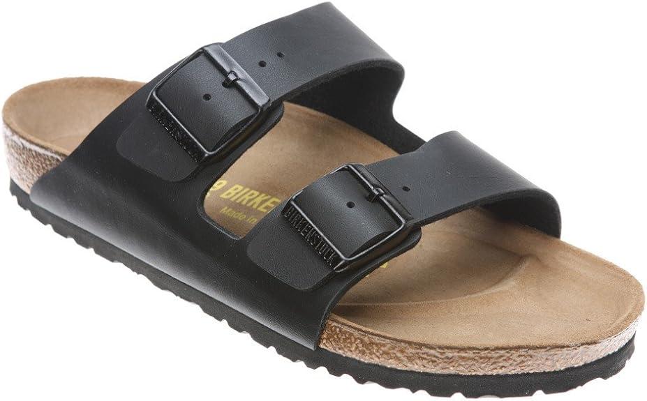 Birkenstock Unisex Arizona Sandal,Black Birko-Flor,39 M EU