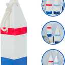 BESTOYARD Fishing Marker Buoys Floating Fish Label Ornament 2.75X2.75X10.23 Inch Nautical Buoy Decor for Mediterranean Style Wall and Window Hanging Beach Theme Home Decoration