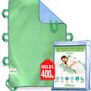 Absorbent Positioning Bed Pads for Elderly with 8 Handles 34"x52" 2 Pack of Washable Waterproof Incontinence Draw Sheets  Reusable Bed Mobility Under Pads for Seniors Disabled & Bedridden Patients