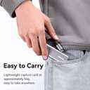 HDMI Audio Video Capture Card, 1080P Cam Link Game Audio Adapter DP to HDMI USB 3.0 Record Device for Streaming, Live Broadcasting, Video Conference, Teaching, Gaming