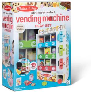 Melissa & Doug Sort, Stock, Select Wooden Vending Machine Play Set, Wooden Toy Play Food for Boys and for Girls 3+