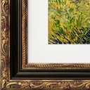 12x16 Picture Frame, Ornate Embossing Frame with Paper Mat and Plexiglass, Fit for 12x16 without Mat or 8x12 with Mat, Wall Mounting Display for Art Prints, Bronze and Antique Gold, 1 Pack