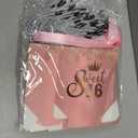 Spakon 25 Pcs Sweet 16 Party Favors for Guests 16 Years Birthday Party Gift Bags with Handles and Ribbons Sweet 16 Candy Bags Paper Gifts Bag for Birthday Decorations