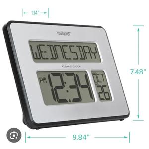 C86279V4 Atomic Digital Wall Clock with Backlight