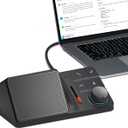 H1E USB C Docking Station with AI Voice Recorder, Auto Transcription & Summarization, 4K HDMI, 1Gbps Ethernet, 5Gbps Data Transfers, 83W PD, Laptop Docking Station for Windows/Mac/ChromeOS (H1E)
